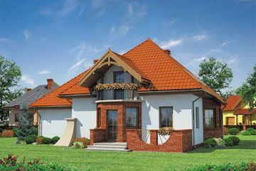  Projekt domu Valencia (SLN1076) - projekt domu parterowego z poddaszem - Zdjęcie 3