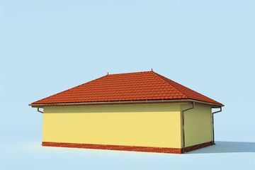  Projekt garażu G165 (SLN1382) - projekt garażu parterowego - Zdjęcie 3