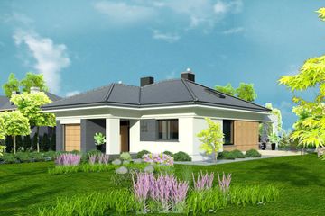  Projekt domu Domidea 1 (WAC1000) - projekt domu parterowego - Zdjęcie 2