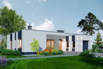  Projekt domu Domidea 2 N (WAC1002) - projekt domu parterowego - Zdjęcie 2