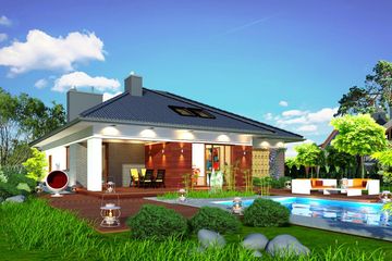  Projekt domu Domidea 2 d antresola (WAC1005) - projekt domu parterowego - Zdjęcie 1