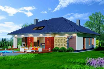  Projekt domu Domidea 2 d antresola (WAC1005) - projekt domu parterowego - Zdjęcie 2