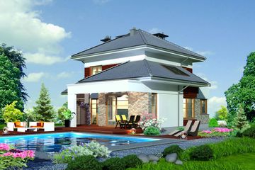  Projekt domu Domidea 100 (WAC1017) - projekt domu z pełnym piętrem - Zdjęcie 3