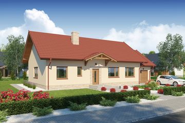  Projekt domu Rodan (WRW1266) - projekt domu parterowego - Zdjęcie 1