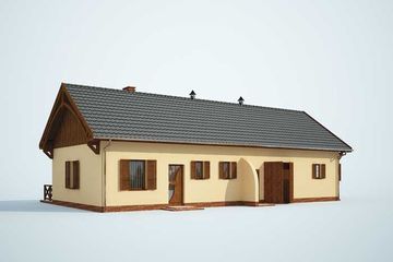  Projekt stajni S29 stajnia dla koni - 4 boksów (SLN1386) - projekt stajni parterowego - Zdjęcie 4
