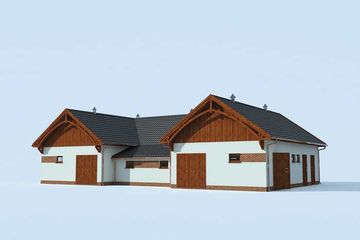  Projekt stajni S30 Stajnia dla koni - 8 boksów (SLN1387) - projekt stajni parterowego - Zdjęcie 3