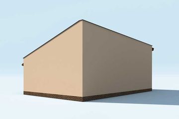  Projekt garażu G169 garaż z wiatą i pomieszczeniem gospodarczym (SLN1392) - projekt garażu parterowego - Zdjęcie 3