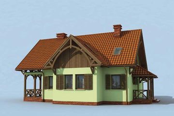  Projekt domu Dolores 2 (SLN1690) - projekt domu parterowego z poddaszem - Zdjęcie 4