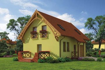  Projekt domu Katania (SLN1262) - projekt domu parterowego z poddaszem - Zdjęcie 3