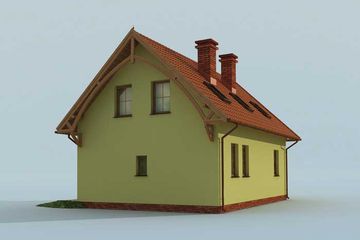  Projekt domu Katania (SLN1262) - projekt domu parterowego z poddaszem - Zdjęcie 4