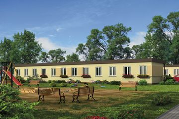  Projekt domu opieki BSC3 budynek socjalny (SLN1401) - projekt domu parterowego - Zdjęcie 3