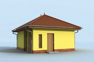  Projekt garażu G171 (SLN1410) - projekt garażu parterowego - Zdjęcie 4