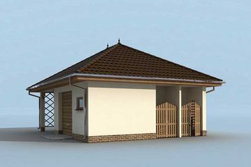  Projekt garażu G177 (SLN1415) - projekt garażu parterowego - Zdjęcie 3