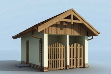  Projekt budynku gospodarczego G180 budynek gospodarczy (SLN1418) - projekt budynku parterowego - Zdjęcie 3