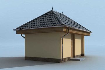  Projekt budynku gospodarczego G181 budynek gospodarczy (SLN1419) - projekt budynku parterowego - Zdjęcie 4