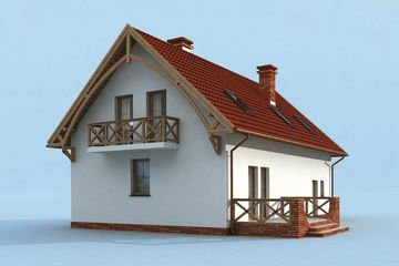  Projekt domu Lamia (SLN1303) - projekt domu parterowego z poddaszem - Zdjęcie 4