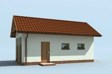  Projekt garażu G203 garaż jednostanowiskowy (SLN1278) - projekt garażu parterowego - Zdjęcie 3