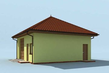  Projekt garażu G208 (SLN1298) - projekt garażu parterowego - Zdjęcie 3