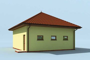  Projekt garażu G208 (SLN1298) - projekt garażu parterowego - Zdjęcie 4