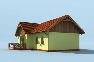  Projekt domu Ankara (SLN1276) - projekt domu parterowego z poddaszem - Zdjęcie 4