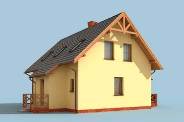  Projekt domu Ottawa (SLN1441) - projekt domu parterowego z poddaszem - Zdjęcie 3