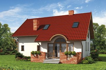  Projekt domu Miranda (SLN1272) - projekt domu parterowego z poddaszem - Zdjęcie 3