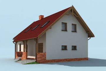  Projekt domu Miranda (SLN1272) - projekt domu parterowego z poddaszem - Zdjęcie 4