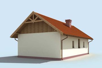  Projekt domu letniskowego Bergamo dom letniskowy (SLN1442) - projekt domu letniskowego parterowego - Zdjęcie 4