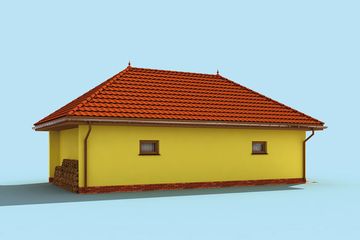  Projekt garażu G216 (SLN1335) - projekt garażu parterowego - Zdjęcie 4