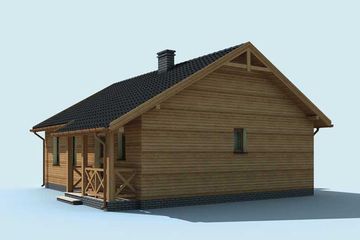  Projekt domu letniskowego La Palma 2 dom letniskowy (SLN1739) - projekt domu letniskowego parterowego - Zdjęcie 4