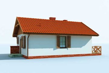  Projekt domu letniskowego Aurora dom letniskowy (SLN1450) - projekt domu letniskowego parterowego - Zdjęcie 4