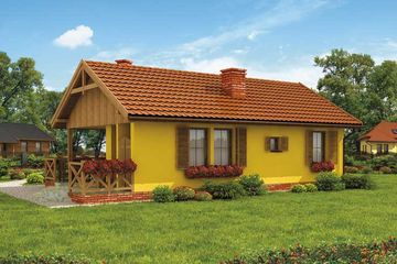  Projekt domu letniskowego Vera Cruz dom letniskowy (SLN1698) - projekt domu letniskowego parterowego - Zdjęcie 3