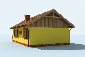  Projekt domu letniskowego Vera Cruz dom letniskowy (SLN1698) - projekt domu letniskowego parterowego - Zdjęcie 4