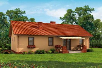  Projekt domu Kampala (SLN1314) - projekt domu parterowego - Zdjęcie 3