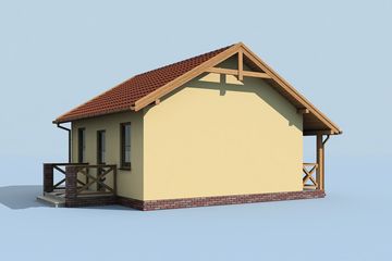  Projekt domu letniskowego Limone dom letniskowy (SLN1456) - projekt domu letniskowego parterowego - Zdjęcie 4