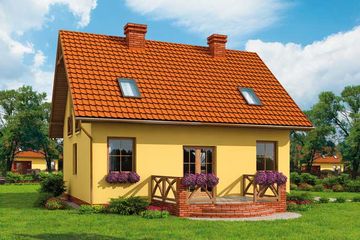  Projekt domu Sevilla 2 (SLN1316) - projekt domu parterowego z poddaszem - Zdjęcie 3