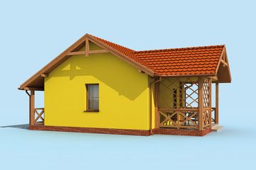  Projekt domu letniskowego Limone 2 dom letniskowy (SLN1460) - projekt domu letniskowego parterowego - Zdjęcie 4