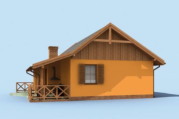  Projekt domu letniskowego Barbados dom letniskowy (SLN1699) - projekt domu letniskowego parterowego - Zdjęcie 4