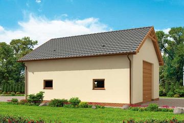 Projekt garażu G228A (SLN1462) - projekt garażu parterowego - Zdjęcie 3