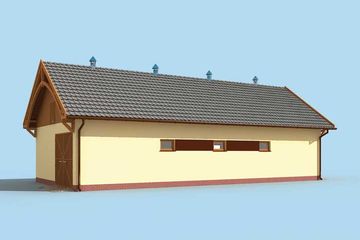  Projekt stajni S35 Stajnia dla koni - 4 boksy (SLN1700) - projekt stajni parterowego - Zdjęcie 4