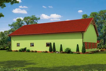  Projekt budynku gospodarczego G237 garaż / magazyn z pomieszczeniami gospodarczymi (SLN1701) - projekt budynku parterowego - Zdjęcie 3