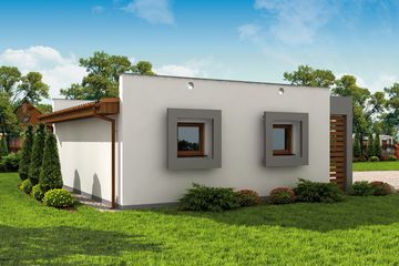  Projekt garażu G11a garaż dwustanowiskowy (SLN1319) - projekt garażu parterowego - Zdjęcie 3