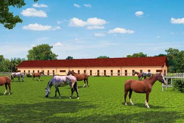  Projekt stajni S39 Stajnia dla koni - 37 boksów (SLN1469) - projekt stajni parterowego z poddaszem - Zdjęcie 3