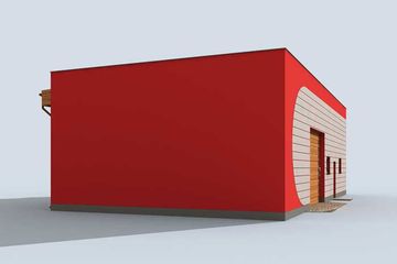  Projekt garażu G242 garaż z pomieszczeniem gospodarczym (SLN1320) - projekt garażu parterowego - Zdjęcie 4