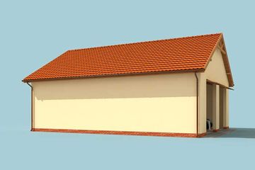  Projekt garażu G243 garaż dwustanowiskowy (SLN1477) - projekt garażu parterowego - Zdjęcie 4