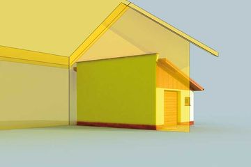  Projekt garażu GP11 garaż dostawiany jednostanowiskowy (SLN1499) - projekt garażu parterowego - Zdjęcie 4