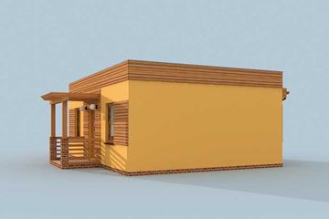  Projekt domu letniskowego Bayamo 2 dom letniskowy (SLN1714) - projekt domu letniskowego parterowego - Zdjęcie 4