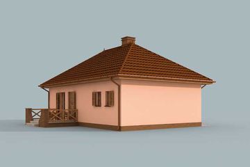  Projekt domu letniskowego Andaluzja dom letniskowy (SLN1514) - projekt domu letniskowego parterowego - Zdjęcie 4