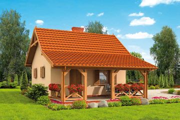  Projekt domu letniskowego Bahia dom letniskowy (SLN1516) - projekt domu letniskowego parterowego - Zdjęcie 3