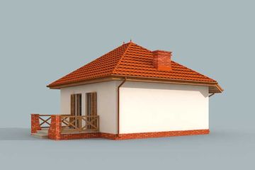  Projekt domu letniskowego Honolulu dom letniskowy (SLN1520) - projekt domu letniskowego parterowego - Zdjęcie 4